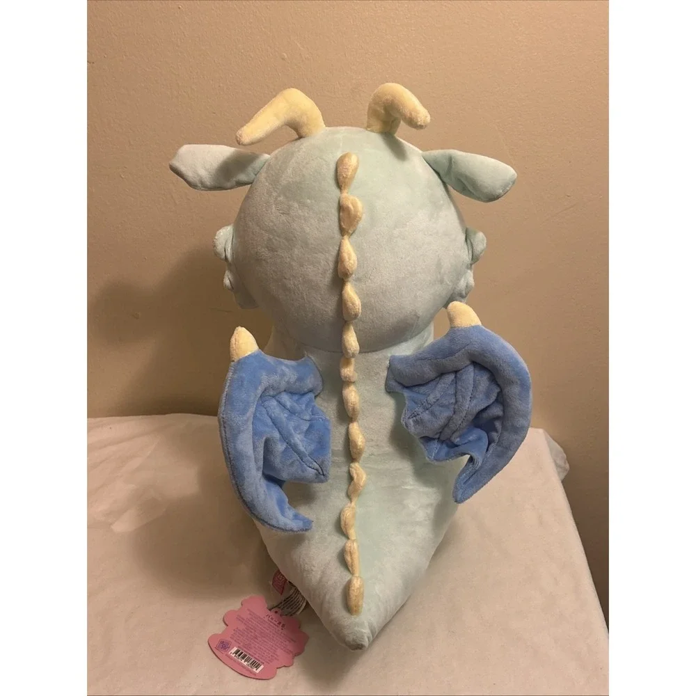 Honeymaru Dragon Plush Light Green Blue Wings Stuffed Animal Toy GS8290 16in